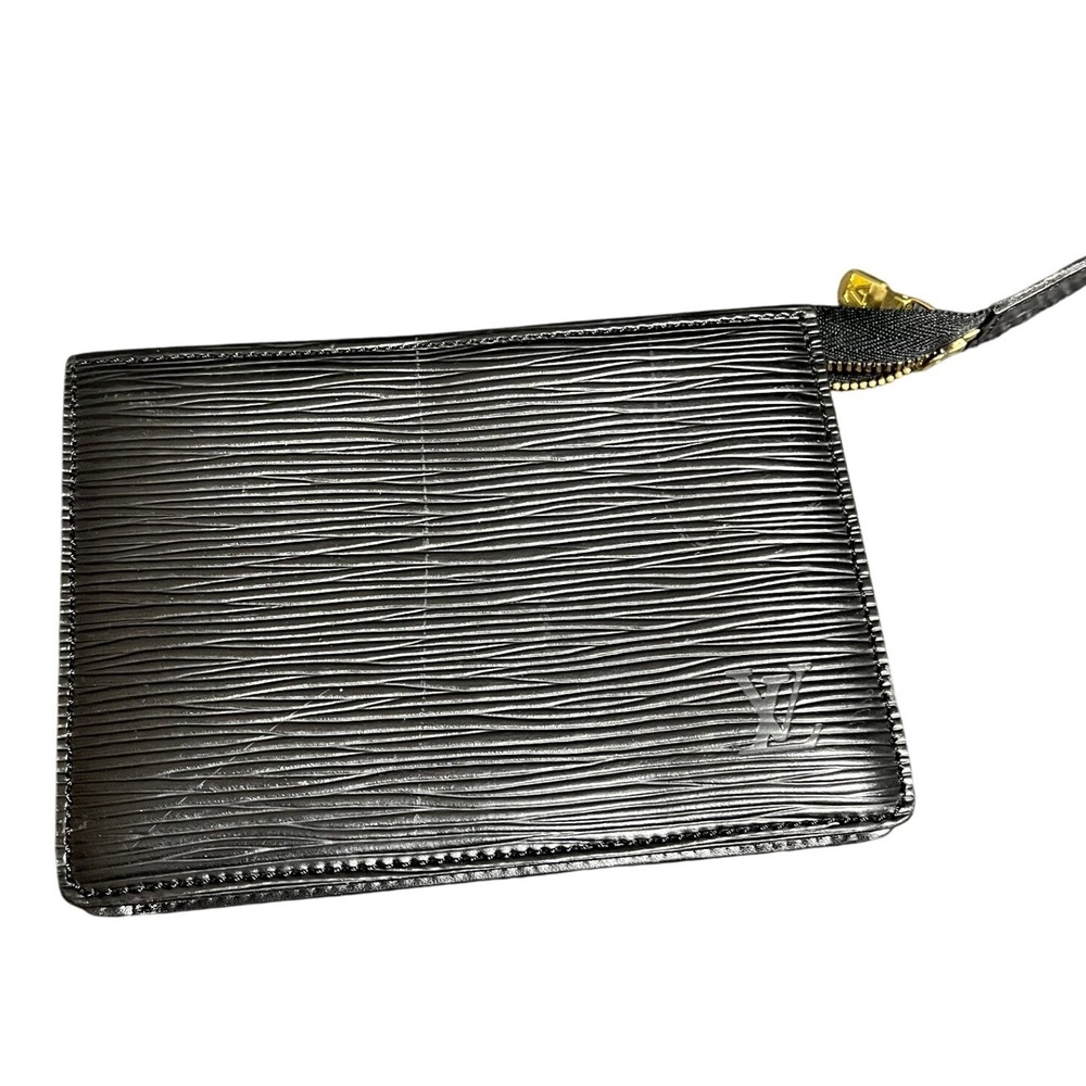 LOUIS VUITTON Paris‎ Epi Trousse Poche Toilette 15 Pouch Black LV Leather Bag